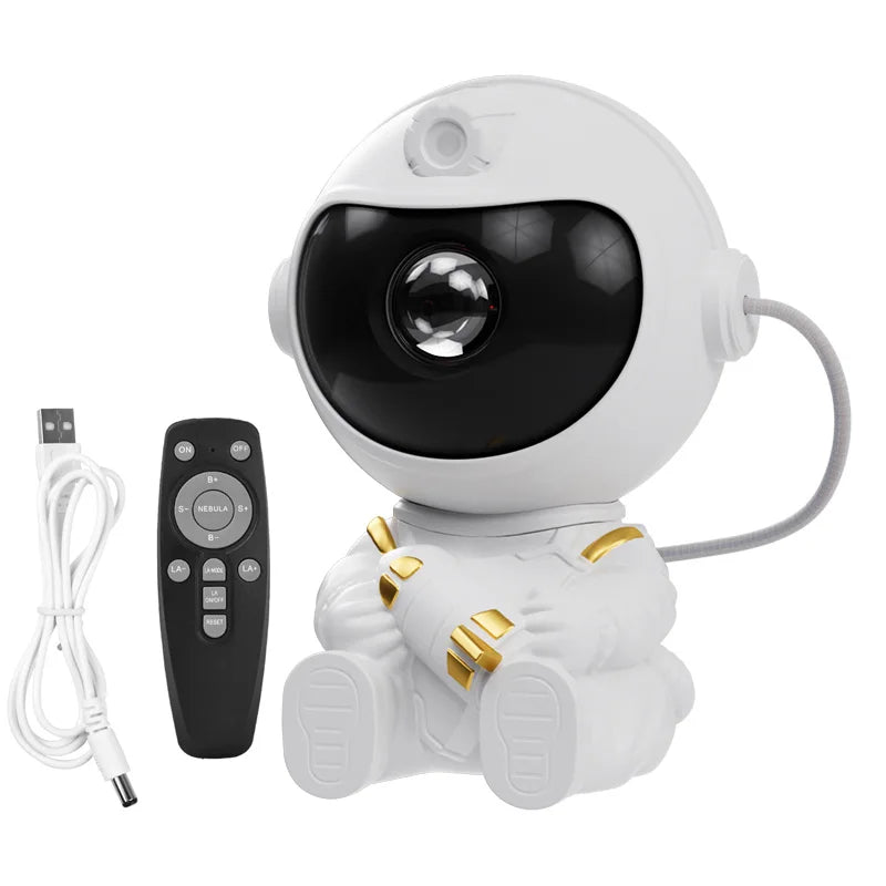 Astronaut Galaxy Projector Lamp Starry Sky Night Light with Remote