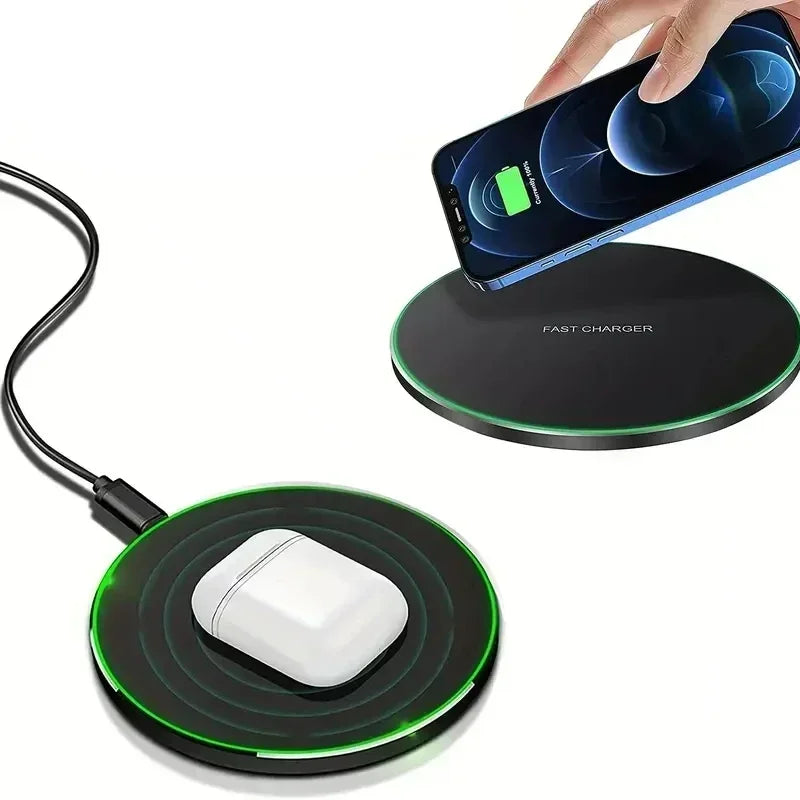 Fast Wireless Charger Pad - 30W Quick Charge for iPhone & Samsung