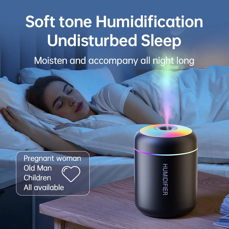 Mini RGB Humidifier & Aroma Diffuser - USB Powered