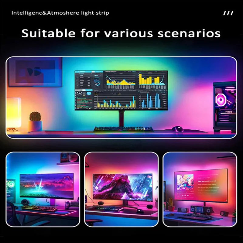 RGB Monitor LED Backlight - Music Sync & App Control