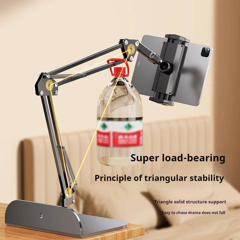 Adjustable Bedside Phone & Tablet Stand - Lazy Arm Mount for Bed & Desk