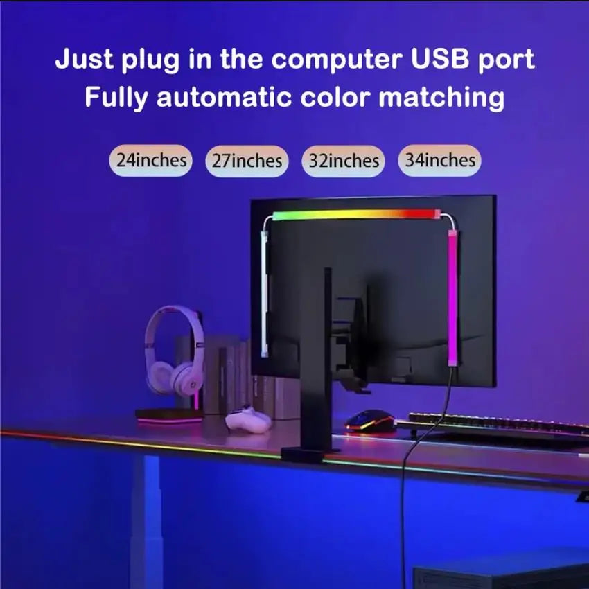 RGB Monitor LED Backlight - Music Sync & App Control