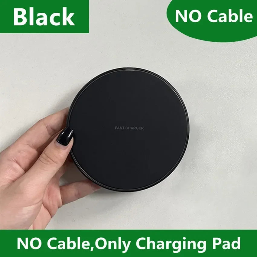 Fast Wireless Charger Pad - 30W Quick Charge for iPhone & Samsung