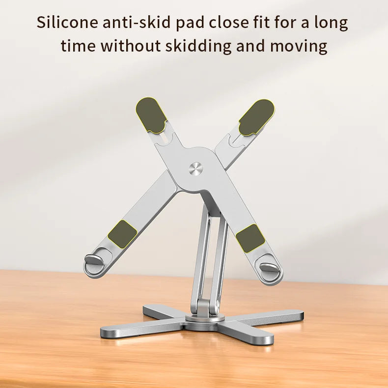 Foldable Laptop Stand – 360° Adjustable Aluminum Alloy Desk Holder