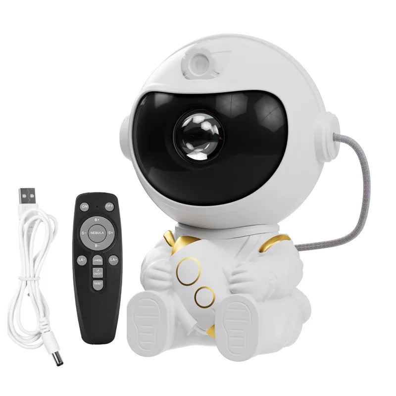 Astronaut Galaxy Projector Lamp Starry Sky Night Light with Remote