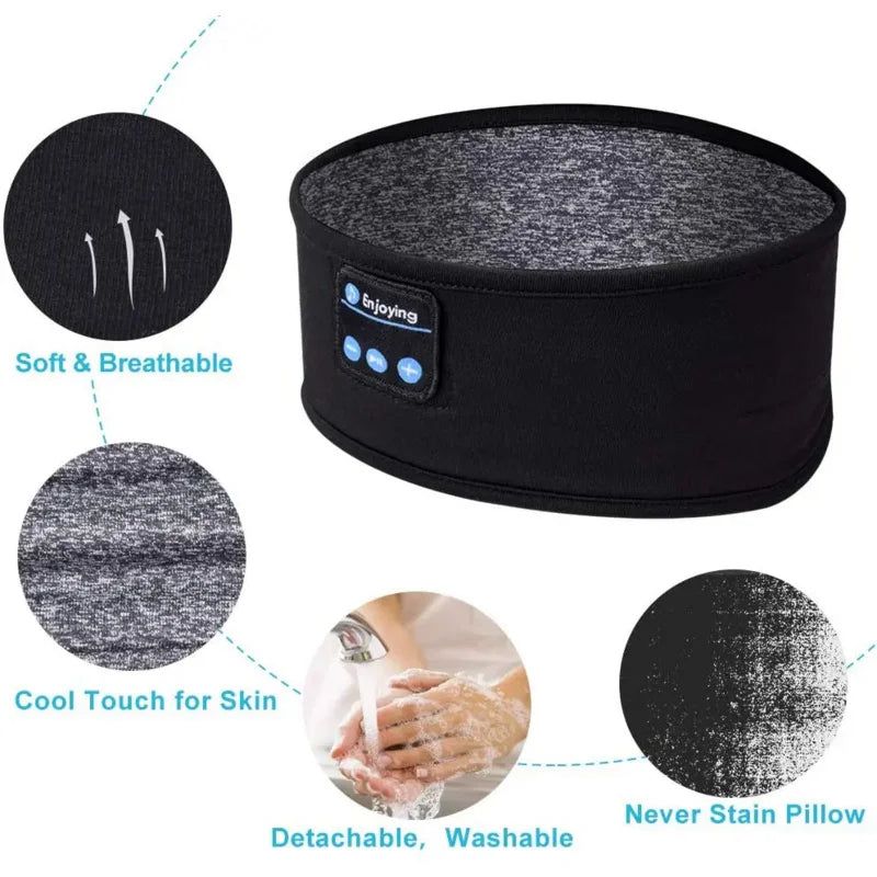 Bluetooth Sleep Headband – Wireless Headphones for Sleeping & Sports