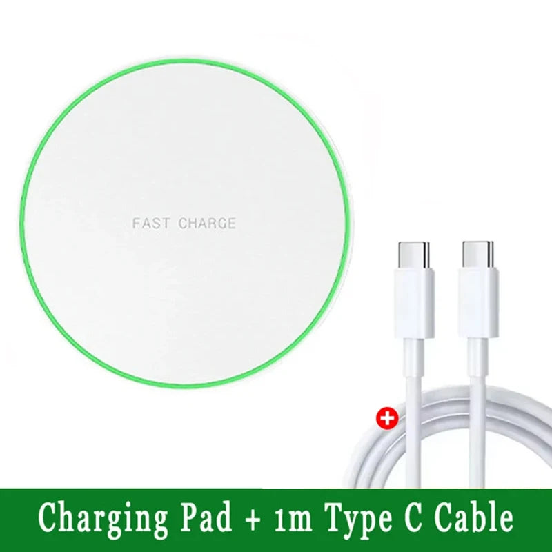 Fast Wireless Charger Pad - 30W Quick Charge for iPhone & Samsung