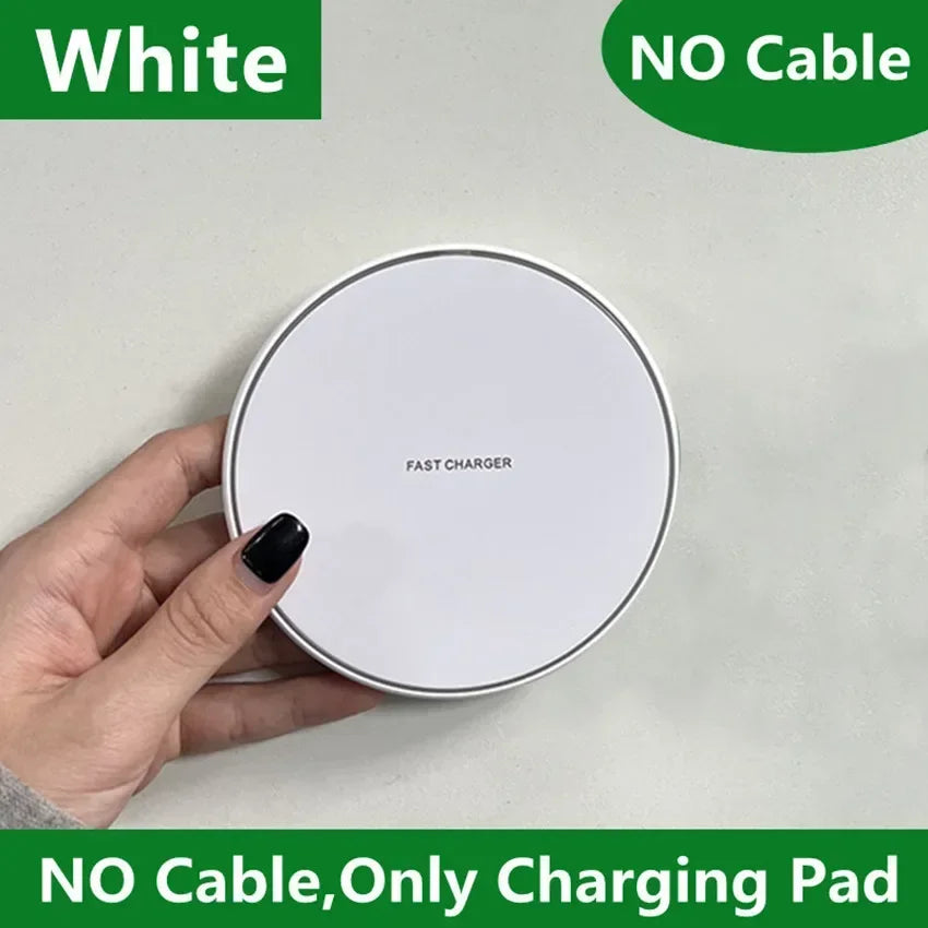Fast Wireless Charger Pad - 30W Quick Charge for iPhone & Samsung
