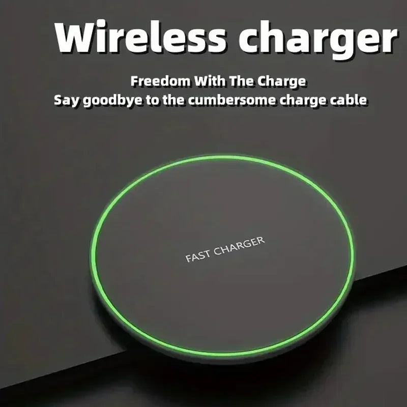 Fast Wireless Charger Pad - 30W Quick Charge for iPhone & Samsung