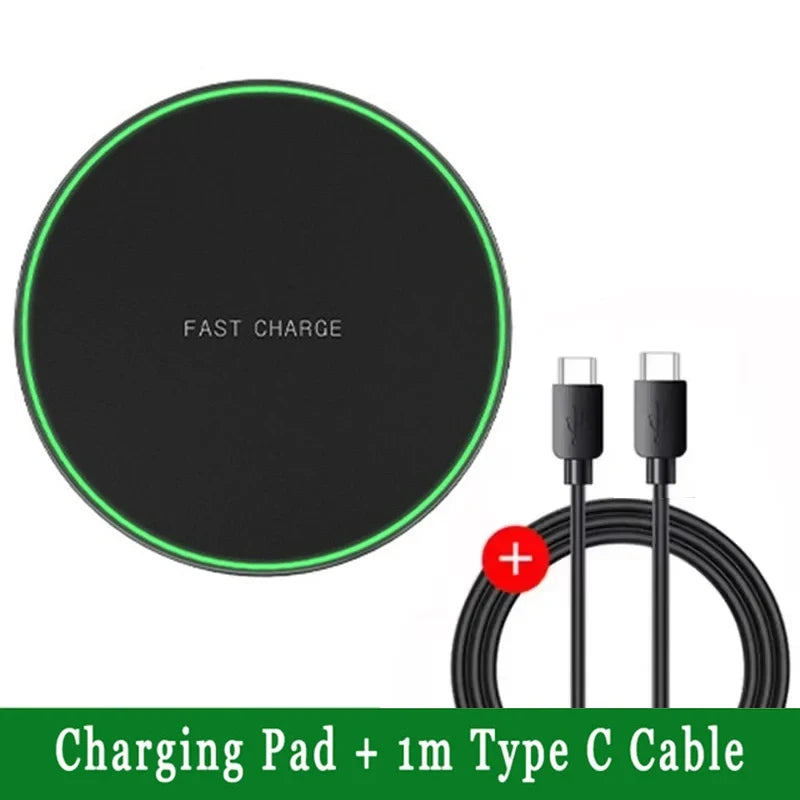 Fast Wireless Charger Pad - 30W Quick Charge for iPhone & Samsung