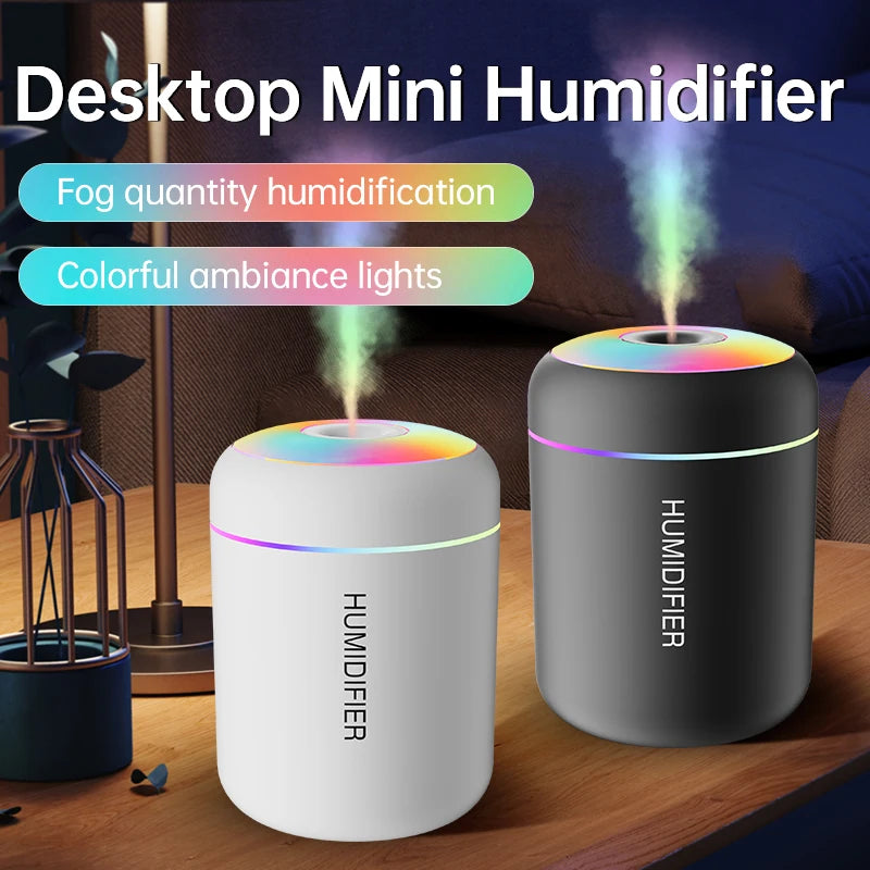Mini RGB Humidifier & Aroma Diffuser - USB Powered