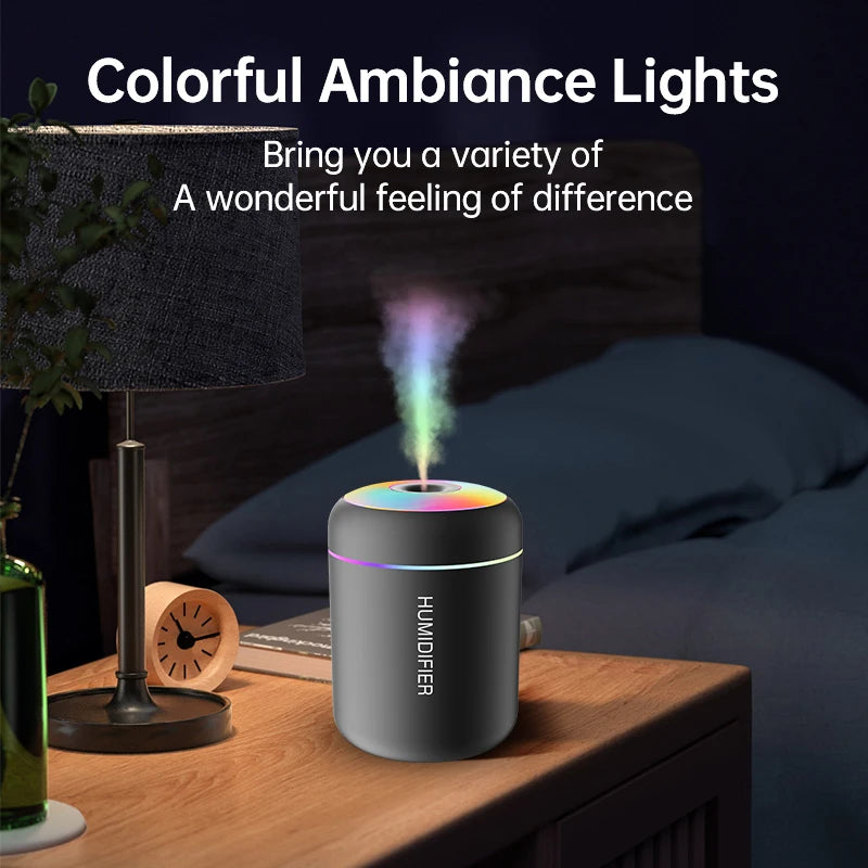 Mini RGB Humidifier & Aroma Diffuser - USB Powered