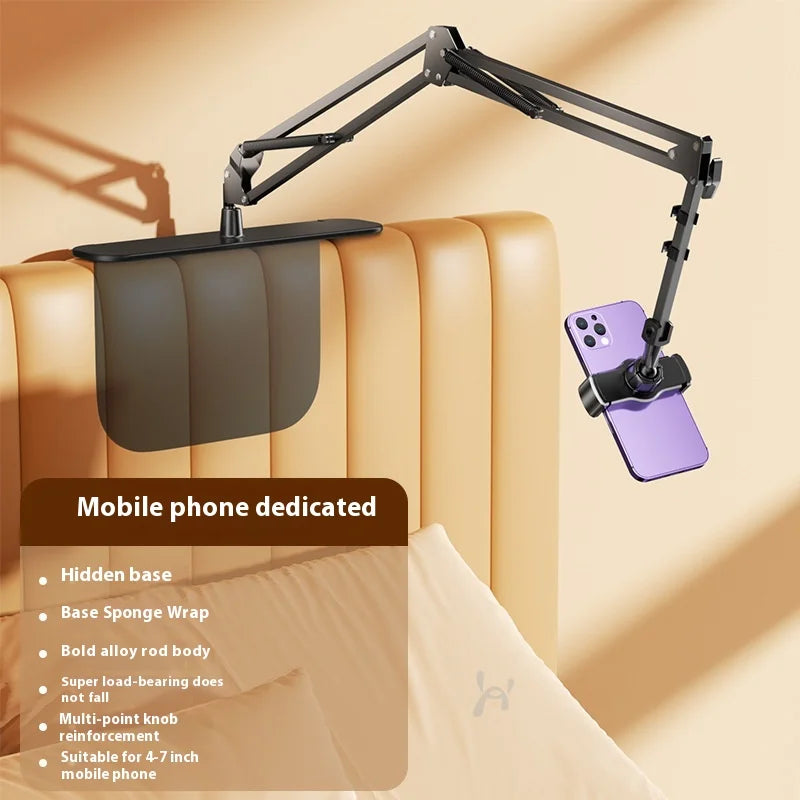 Adjustable Bedside Phone & Tablet Stand - Lazy Arm Mount for Bed & Desk